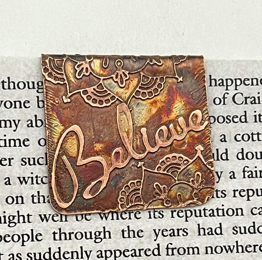 Believe bookmark