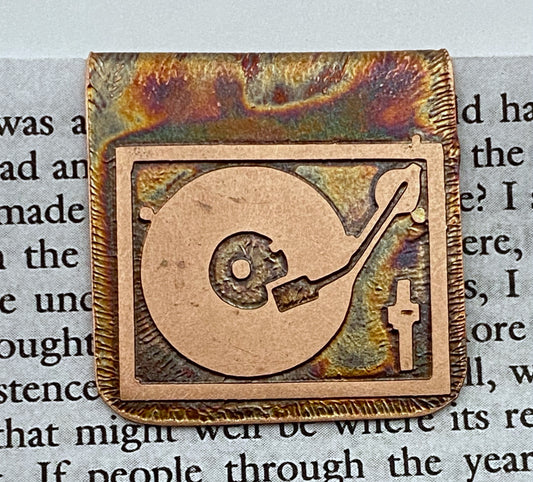 Record player bookmark