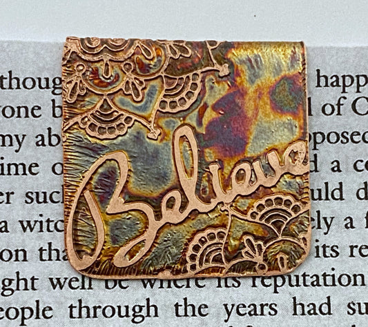 Believe bookmark