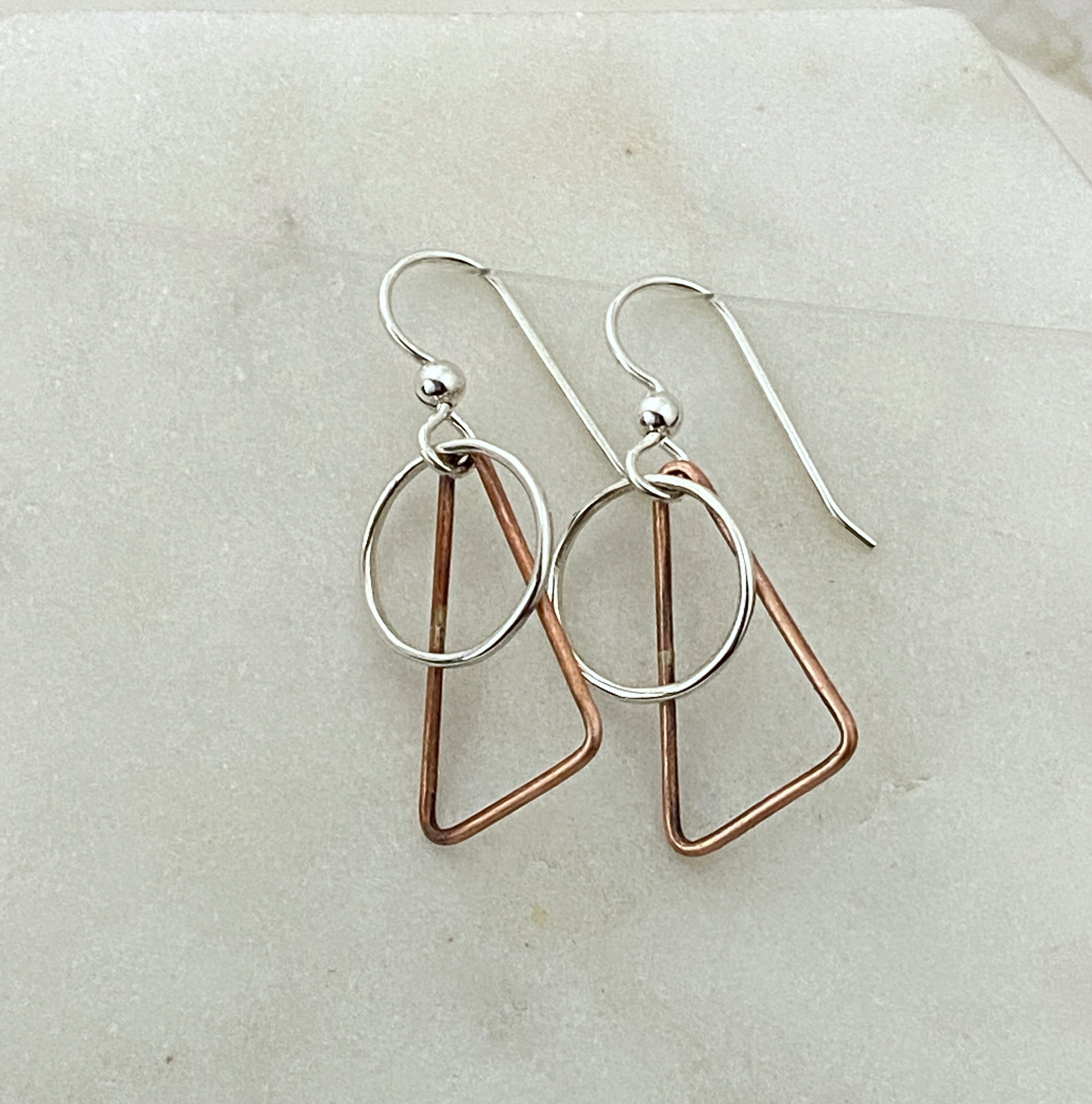 Triangle hoops on sale