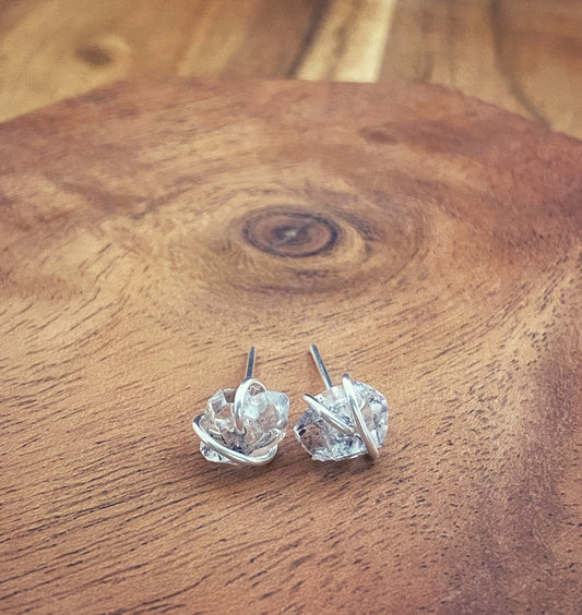 Herkimer Diamond Earring Studs