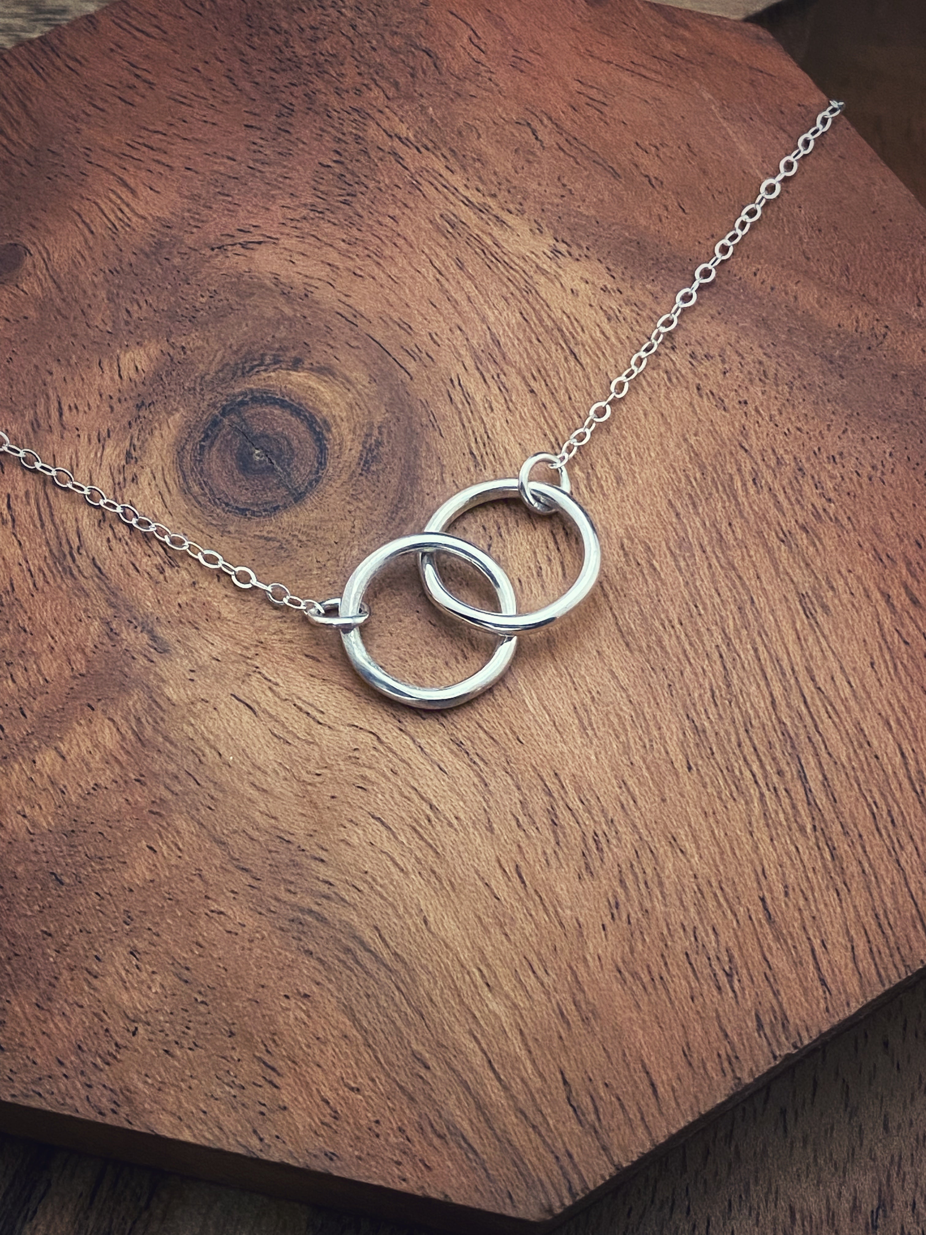 Sterling silver store hoop necklace